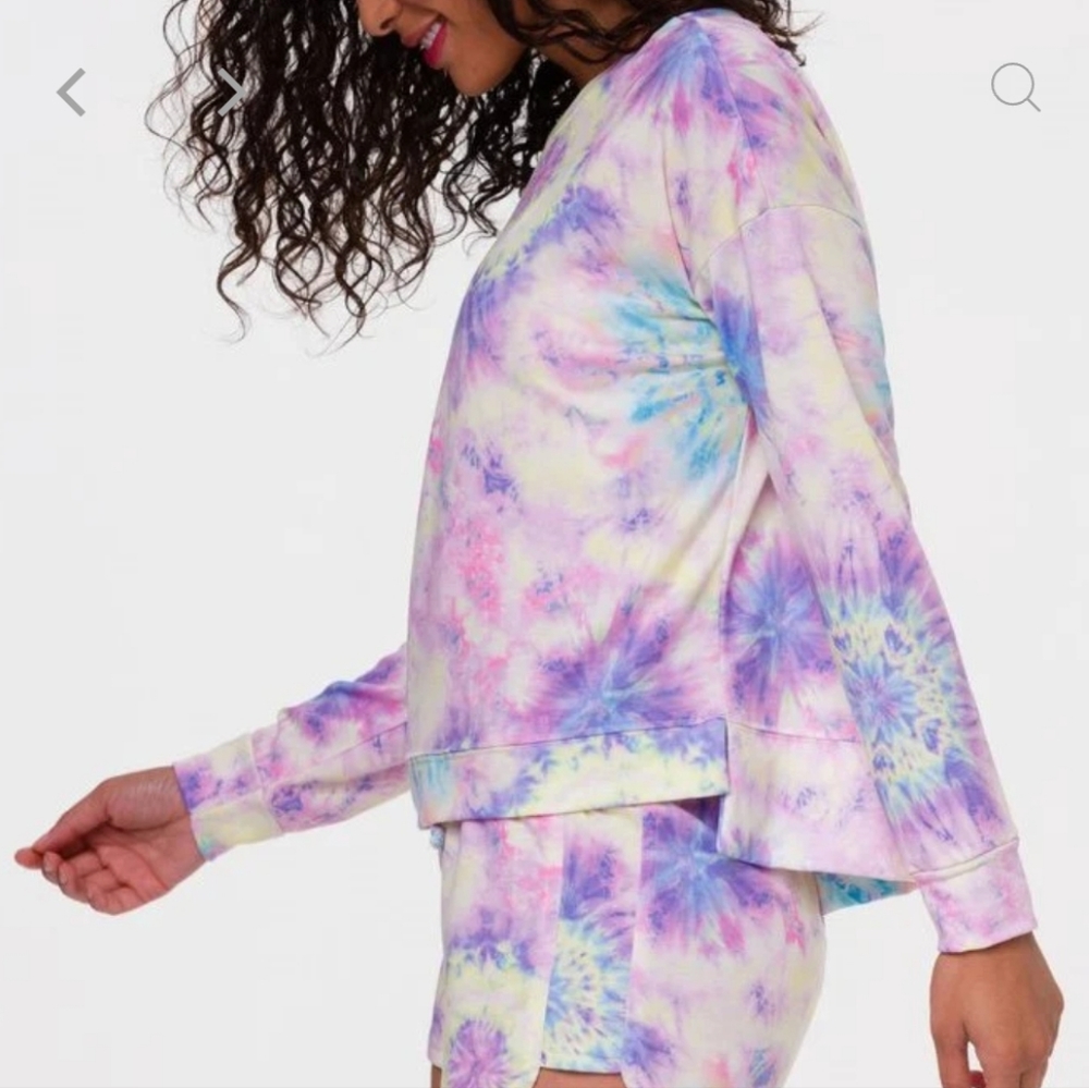 Onzie X REVOLVE High Low Sweater - Neon Tie Dye - Picture 6 of 7